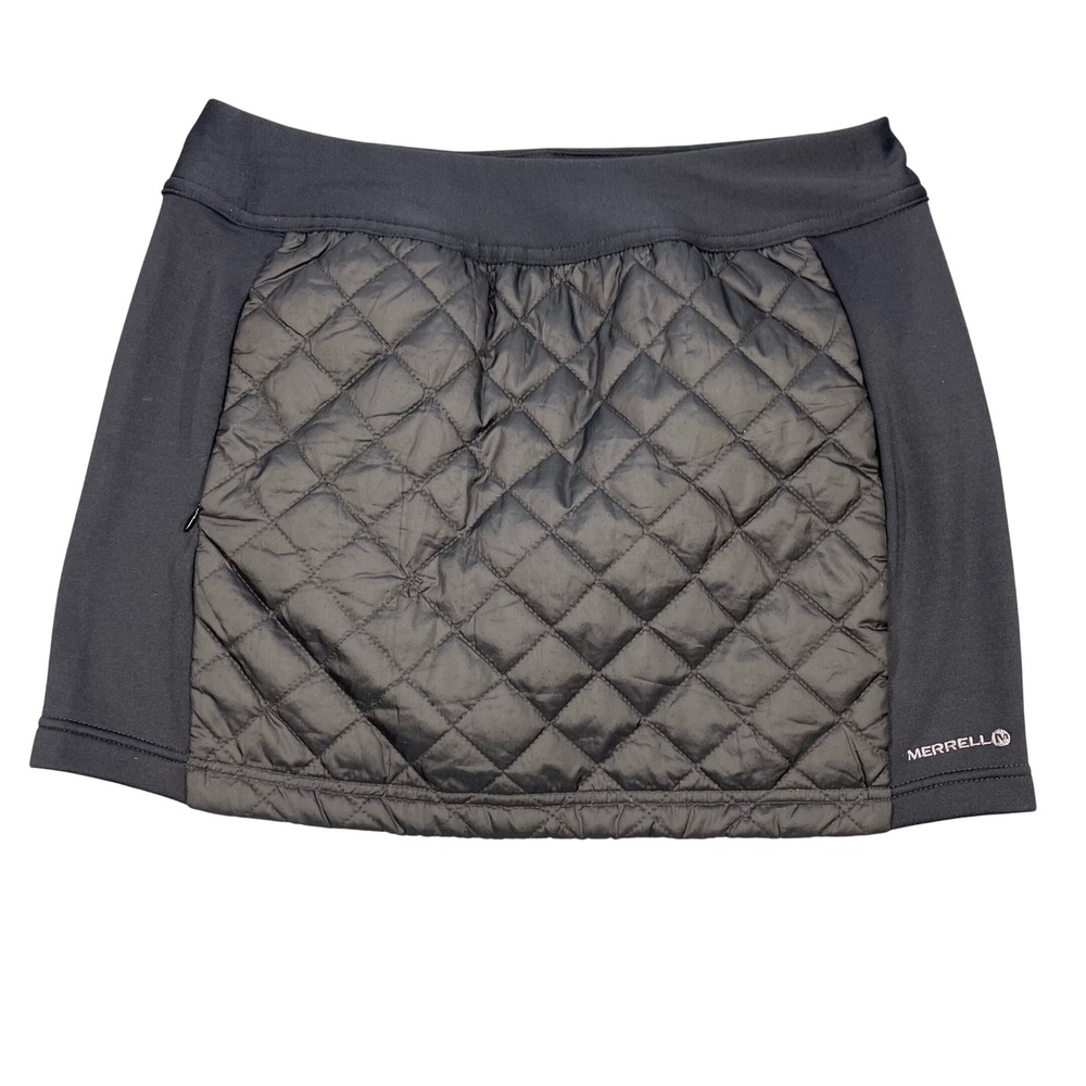 Merrell Black Quilted Thinsulate Insulated Mini Skirt Women Size M